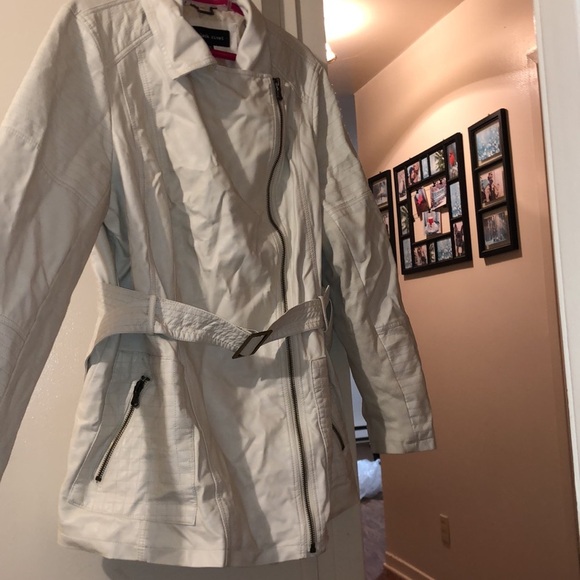 Black Rivet Faux Leather Coat - Picture 2 of 8